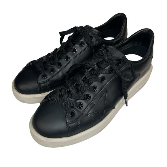 Golden Goose Purestar Black Low Top Sneakers Size 38 (Womens 8) See Description - Picture 2 of 16